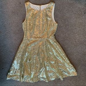 Copper Key Gold Dress